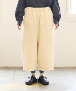 スラブヤーンデニム　ワイドパンツ