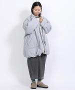 パデッドコットンナイロン　ミドルコート