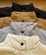 パデッドコットンナイロン　ミドルコート