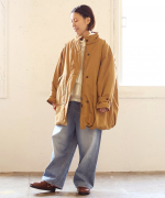 パデッドコットンナイロン　ミドルコート