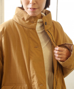 パデッドコットンナイロン　ミドルコート