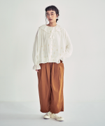 コットンナイロンピーチ起毛　パンツ