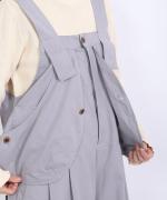 コットンナイロンピーチ起毛　サロペット