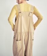 コットンナイロンピーチ起毛　サロペット