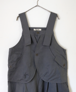 コットンナイロンピーチ起毛　サロペット