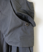 コットンナイロンピーチ起毛　サロペット