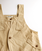 コットンナイロンピーチ起毛　サロペット