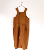 コットンナイロンピーチ起毛　サロペット