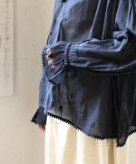 カディコットン刺繡　ブラウス