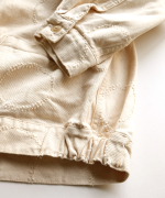 ドットカット刺繡デニム　ジャケット