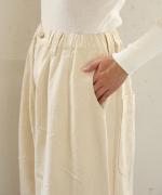 ドットカット刺繡デニム　パンツ