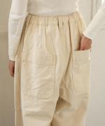 ドットカット刺繡デニム　パンツ