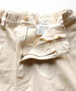 ドットカット刺繡デニム　パンツ