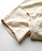 ドットカット刺繡デニム　パンツ