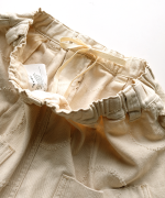 ドットカット刺繡デニム　パンツ