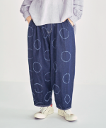 ドットカット刺繡デニム　パンツ