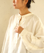 50リネンキャンバス　プルオーバー