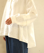 50リネンキャンバス　プルオーバー