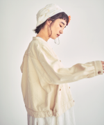 カディコットン刺繡　ストール