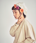 カディコットン刺繡　ストール