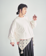 カディコットン刺繡　ストール