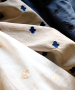 カディコットン刺繡　ストール