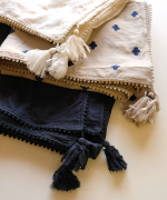 カディコットン刺繡　ストール