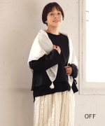 カディコットン刺繡　ストール