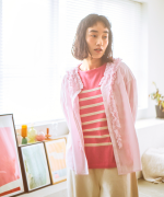 ふわふわコットン　フリルブラウス