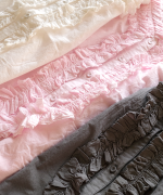 ふわふわコットン　フリルブラウス