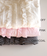 ふわふわコットン　フリルブラウス