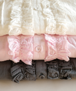 ふわふわコットン　フリルブラウス