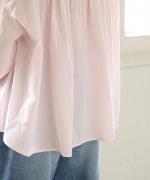 ふわふわコットン　フリルブラウス
