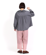 ふわふわコットン　フリルブラウス