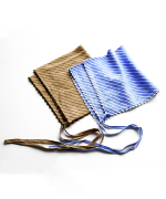 テンセルリネンストライプ　チュニックシャツ(スカーフ付き)