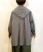 ふわふわコットン　チュニックシャツ(スカーフ付き）