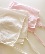 ふわふわコットン　チュニックシャツ(スカーフ付き）