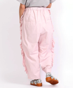 ジンバブエコットンツイル　サイドフリルパンツ