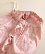 ジンバブエコットンツイル　サイドフリルパンツ