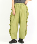 ジンバブエコットンツイル　サイドフリルパンツ