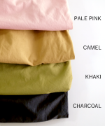 ジンバブエコットンツイル　8分丈ワイドパンツ