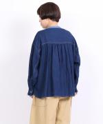 コットンリネンツイルキャンバス　シャツ