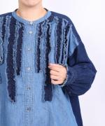 コットンリネンツイルキャンバス　シャツ