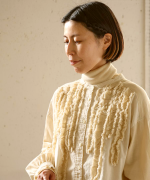 コットンリネンツイルキャンバス　シャツ