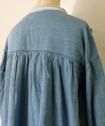 コットンリネンツイルキャンバス　シャツ