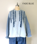 コットンリネンツイルキャンバス　シャツ