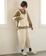 9ozデニム/ヒッコリーストライプ 2wayベスト