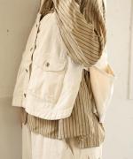 9ozデニム/ヒッコリーストライプ 2wayベスト