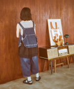 9ozデニム/ヒッコリーストライプ 2wayベスト