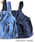 9ozデニム/ヒッコリーストライプ 2wayベスト